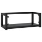 vidaXL Badezimmer Wand-Waschtischgestell Schwarz 79x38x31 cm Eisen vidaXL Badezimmer Wand-Waschtischgestell Schwarz 79x38x31 cm Eisen