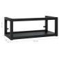 vidaXL Badezimmer Wand-Waschtischgestell Schwarz 79x38x31 cm Eisen vidaXL Badezimmer Wand-Waschtischgestell Schwarz 79x38x31 cm Eisen