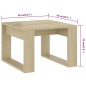 vidaXL Beistelltisch Sonoma-Eiche 50x50x35 cm Holzwerkstoff vidaXL Beistelltisch Sonoma-Eiche 50x50x35 cm Holzwerkstoff