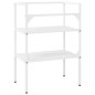 vidaXL Badezimmer Waschtischgestell Weiß 59x38x83 cm Eisen vidaXL Badezimmer Waschtischgestell Weiß 59x38x83 cm Eisen