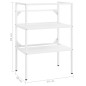 vidaXL Badezimmer Waschtischgestell Weiß 59x38x83 cm Eisen vidaXL Badezimmer Waschtischgestell Weiß 59x38x83 cm Eisen