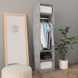 vidaXL Kleiderschrank Betongrau 50x50x200 cm Holzwerkstoff vidaXL Kleiderschrank Betongrau 50x50x200 cm Holzwerkstoff