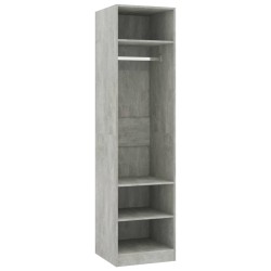 vidaXL Kleiderschrank Betongrau 50x50x200 cm Holzwerkstoff