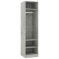vidaXL Kleiderschrank Betongrau 50x50x200 cm Holzwerkstoff vidaXL Kleiderschrank Betongrau 50x50x200 cm Holzwerkstoff