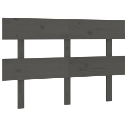 vidaXL Kopfteil Grau 144x3x81 cm Massivholz Kiefer