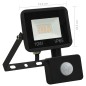 vidaXL LED-Fluter mit Sensor 10 W Kaltweiß vidaXL LED-Fluter mit Sensor 10 W Kaltweiß