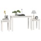 vidaXL Satztische 3 Stk. Weiß Massivholz Kiefer vidaXL Satztische 3 Stk. Weiß Massivholz Kiefer