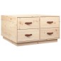 vidaXL Couchtisch 80x80x45 cm Massivholz Kiefer vidaXL Couchtisch 80x80x45 cm Massivholz Kiefer