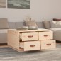 vidaXL Couchtisch 80x80x45 cm Massivholz Kiefer vidaXL Couchtisch 80x80x45 cm Massivholz Kiefer