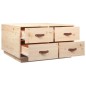 vidaXL Couchtisch 80x80x45 cm Massivholz Kiefer vidaXL Couchtisch 80x80x45 cm Massivholz Kiefer