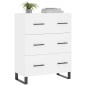 vidaXL Sideboard Weiß 69,5x34x90 cm Holzwerkstoff vidaXL Sideboard Weiß 69,5x34x90 cm Holzwerkstoff