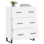 vidaXL Sideboard Weiß 69,5x34x90 cm Holzwerkstoff vidaXL Sideboard Weiß 69,5x34x90 cm Holzwerkstoff