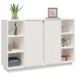 vidaXL Sideboard Weiß 120x35x80 cm Massivholz Kiefer vidaXL Sideboard Weiß 120x35x80 cm Massivholz Kiefer