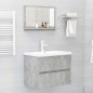 vidaXL Badspiegel Betongrau 60x10,5x37 cm Holzwerkstoff vidaXL Badspiegel Betongrau 60x10,5x37 cm Holzwerkstoff