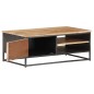 vidaXL Couchtisch 90x50x35 cm Massivholz Akazie vidaXL Couchtisch 90x50x35 cm Massivholz Akazie