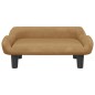 Hundebett Braun 70x40x24 cm Samt Hundebett Braun 70x40x24 cm Samt
