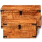 vidaXL Aufbewahrungstruhen-Set 2-tlg. Raues Mangoholz vidaXL Aufbewahrungstruhen-Set 2-tlg. Raues Mangoholz