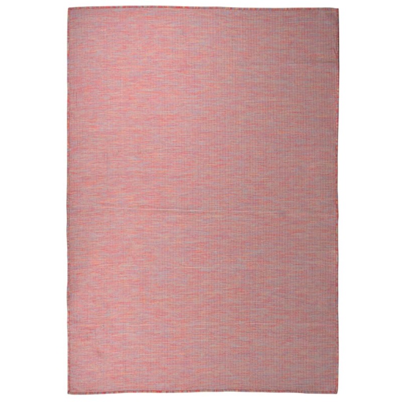 vidaXL Outdoor-Teppich Flachgewebe 160x230 cm Rot vidaXL Outdoor-Teppich Flachgewebe 160x230 cm Rot