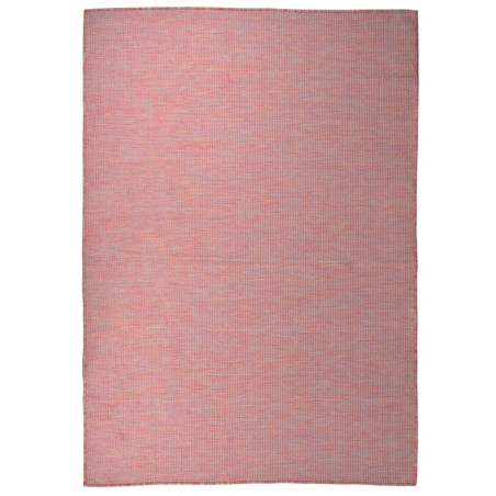 vidaXL Outdoor-Teppich Flachgewebe 160x230 cm Rot
