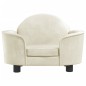 Hundebett Creme 66x40x45 cm Samt Hundebett Creme 66x40x45 cm Samt