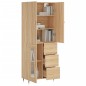 vidaXL Highboard Sonoma-Eiche 69,5x34x180 cm Holzwerkstoff vidaXL Highboard Sonoma-Eiche 69,5x34x180 cm Holzwerkstoff