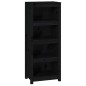 vidaXL Bücherregal Schwarz 50x35x125,5 cm Massivholz Kiefer vidaXL Bücherregal Schwarz 50x35x125,5 cm Massivholz Kiefer
