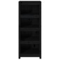 vidaXL Bücherregal Schwarz 50x35x125,5 cm Massivholz Kiefer vidaXL Bücherregal Schwarz 50x35x125,5 cm Massivholz Kiefer