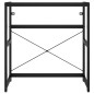 vidaXL Badezimmer Waschtischgestell Schwarz 79x38x83 cm Eisen vidaXL Badezimmer Waschtischgestell Schwarz 79x38x83 cm Eisen