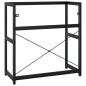 vidaXL Badezimmer Waschtischgestell Schwarz 79x38x83 cm Eisen vidaXL Badezimmer Waschtischgestell Schwarz 79x38x83 cm Eisen