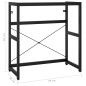 vidaXL Badezimmer Waschtischgestell Schwarz 79x38x83 cm Eisen vidaXL Badezimmer Waschtischgestell Schwarz 79x38x83 cm Eisen