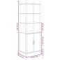 vidaXL Highboard Weiß 60x40x173 cm Holzwerkstoff vidaXL Highboard Weiß 60x40x173 cm Holzwerkstoff