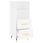 vidaXL Sideboard Weiß 34,5x34x90 cm Holzwerkstoff vidaXL Sideboard Weiß 34,5x34x90 cm Holzwerkstoff