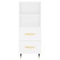 vidaXL Sideboard Weiß 34,5x34x90 cm Holzwerkstoff vidaXL Sideboard Weiß 34,5x34x90 cm Holzwerkstoff