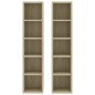 vidaXL CD-Regale 2 Stk. Sonoma-Eiche 21x16x93,5 cm Holzwerkstoff vidaXL CD-Regale 2 Stk. Sonoma-Eiche 21x16x93,5 cm Holzwerkstoff