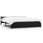 vidaXL Massivholzbett Schwarz 140x190 cm vidaXL Massivholzbett Schwarz 140x190 cm