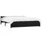 vidaXL Massivholzbett Schwarz 140x190 cm vidaXL Massivholzbett Schwarz 140x190 cm