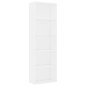vidaXL Bücherregal 5 Fächer Weiß 60x30x189 cm Holzwerkstoff vidaXL Bücherregal 5 Fächer Weiß 60x30x189 cm Holzwerkstoff
