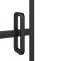 vidaXL Faltbare Duschkabine ESG 100x140 cm Schwarz vidaXL Faltbare Duschkabine ESG 100x140 cm Schwarz