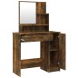 vidaXL Schminktisch mit Spiegel Räuchereiche 86,5x35x136 cm vidaXL Schminktisch mit Spiegel Räuchereiche 86,5x35x136 cm