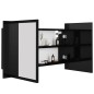 vidaXL LED-Bad-Spiegelschrank Hochglanz-Schwarz 80x12x45 cm Acryl vidaXL LED-Bad-Spiegelschrank Hochglanz-Schwarz 80x12x45 cm Acryl