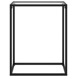 vidaXL Konsolentisch Transparent 60x35x75 cm Hartglas