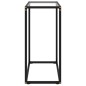 vidaXL Konsolentisch Transparent 60x35x75 cm Hartglas