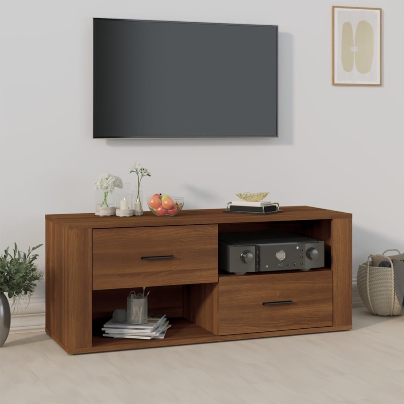 vidaXL TV-Schrank Braun Eichen-Optik 100x35x40 cm Holzwerkstoff vidaXL TV-Schrank Braun Eichen-Optik 100x35x40 cm Holzwerkstoff