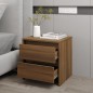 vidaXL Nachttisch Braun Eichen-Optik 45x34,5x44,5 cm Holzwerkstoff