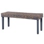 vidaXL Sitzbank 110 cm Grau Natur Kubu-Rattan und Massivholz Mango vidaXL Sitzbank 110 cm Grau Natur Kubu-Rattan und Massivholz Mango