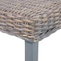 vidaXL Sitzbank 110 cm Grau Natur Kubu-Rattan und Massivholz Mango vidaXL Sitzbank 110 cm Grau Natur Kubu-Rattan und Massivholz Mango