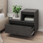 vidaXL Nachttische 2 Stk. Grau 60x34x51 cm Massivholz Kiefer vidaXL Nachttische 2 Stk. Grau 60x34x51 cm Massivholz Kiefer