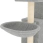 vidaXL Kratzbaum mit Sisal-Kratzsäulen Hellgrau 83 cm vidaXL Kratzbaum mit Sisal-Kratzsäulen Hellgrau 83 cm
