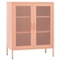 vidaXL Lagerschrank Rosa 80x35x101,5 cm Stahl vidaXL Lagerschrank Rosa 80x35x101,5 cm Stahl