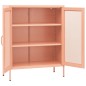 vidaXL Lagerschrank Rosa 80x35x101,5 cm Stahl vidaXL Lagerschrank Rosa 80x35x101,5 cm Stahl